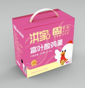 洪家富叶酸鸡蛋10斤礼盒