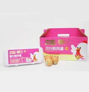 洪家富叶酸鸡蛋卧式盒
